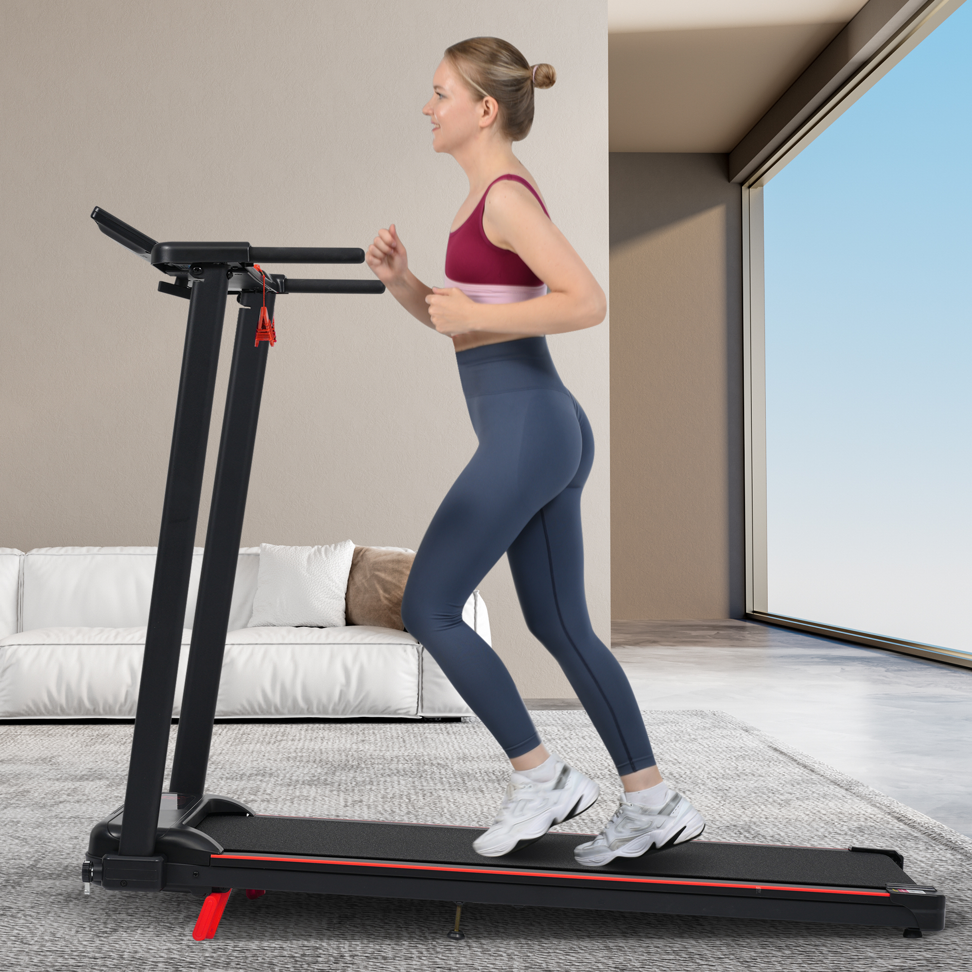 Design pliable avec roulettes intégrées rangement compact