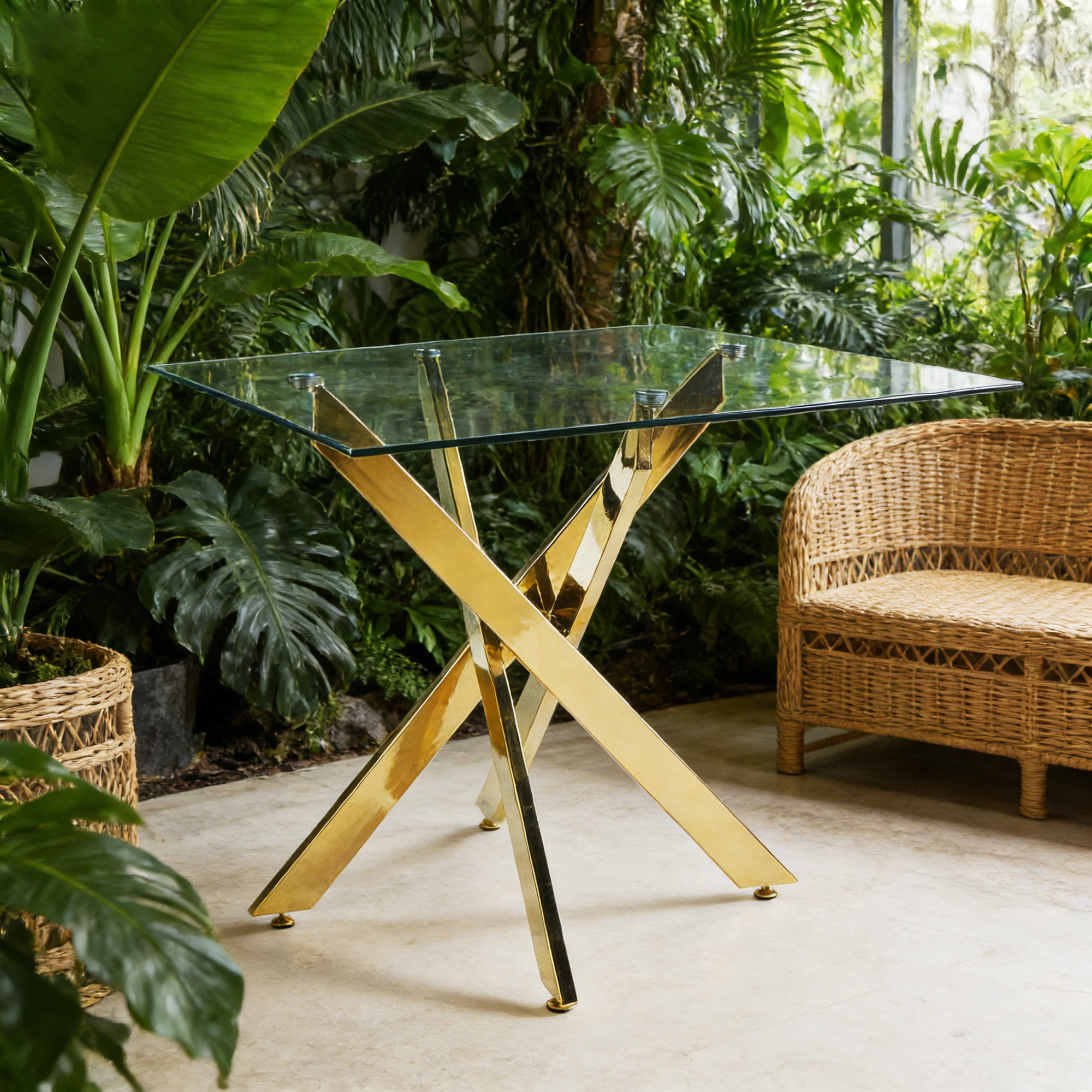 Détail du ensemble table et chaises