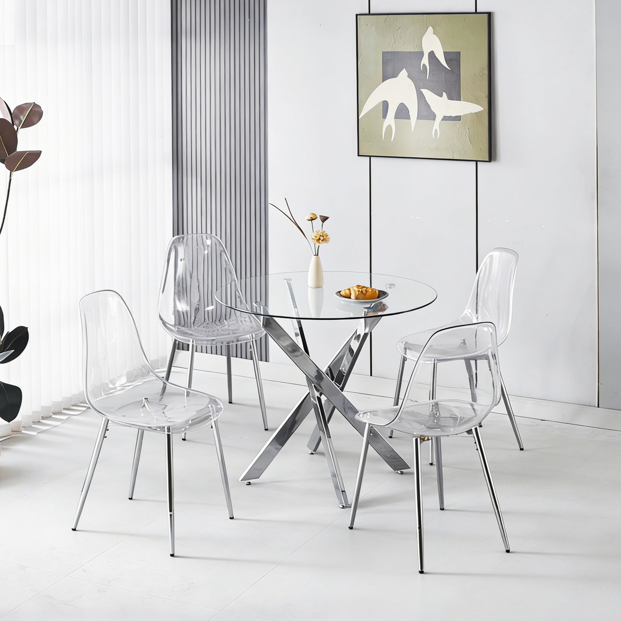 1+4 for 5pcs dining set,1table+4chair