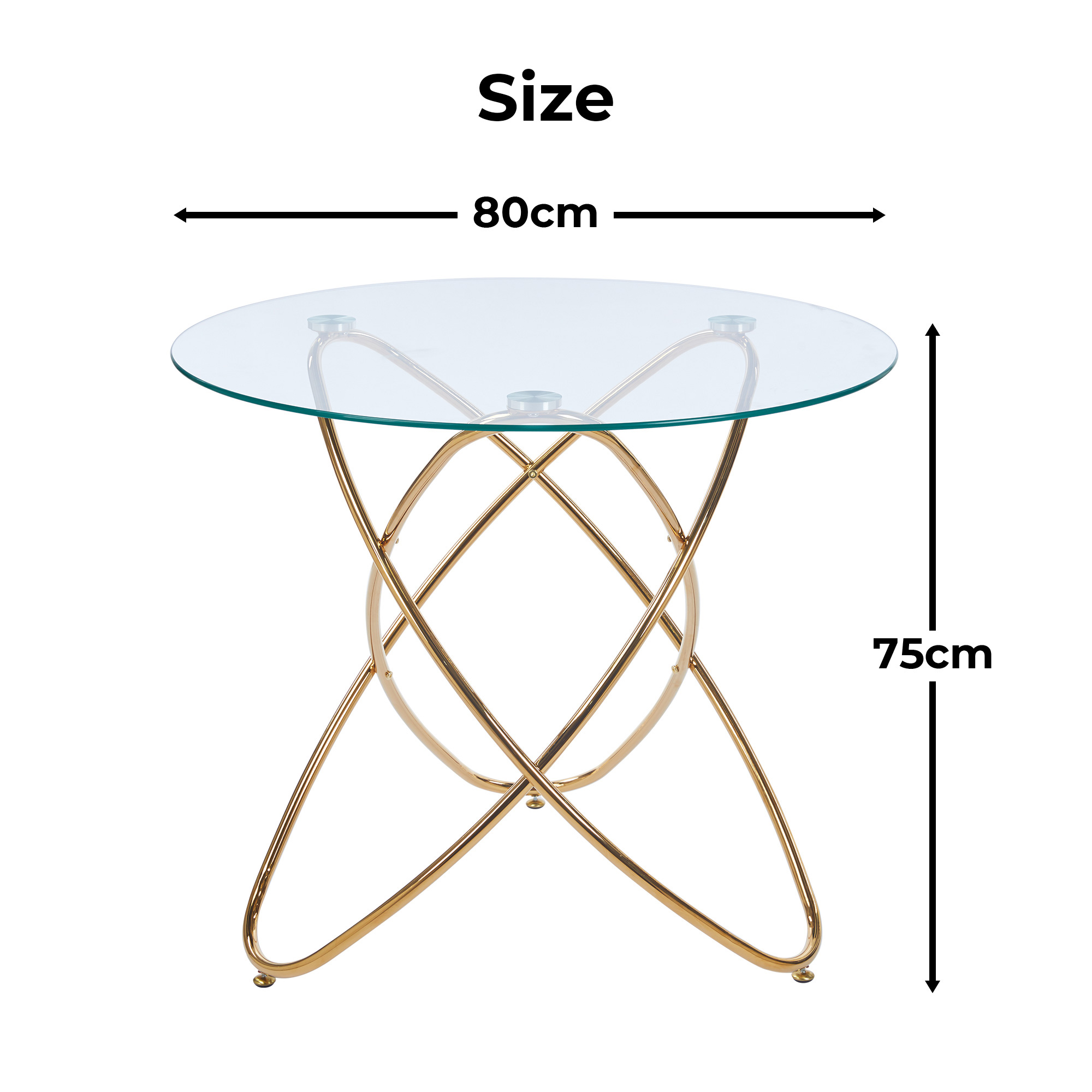 Dimensions du ensemble table et chaises
