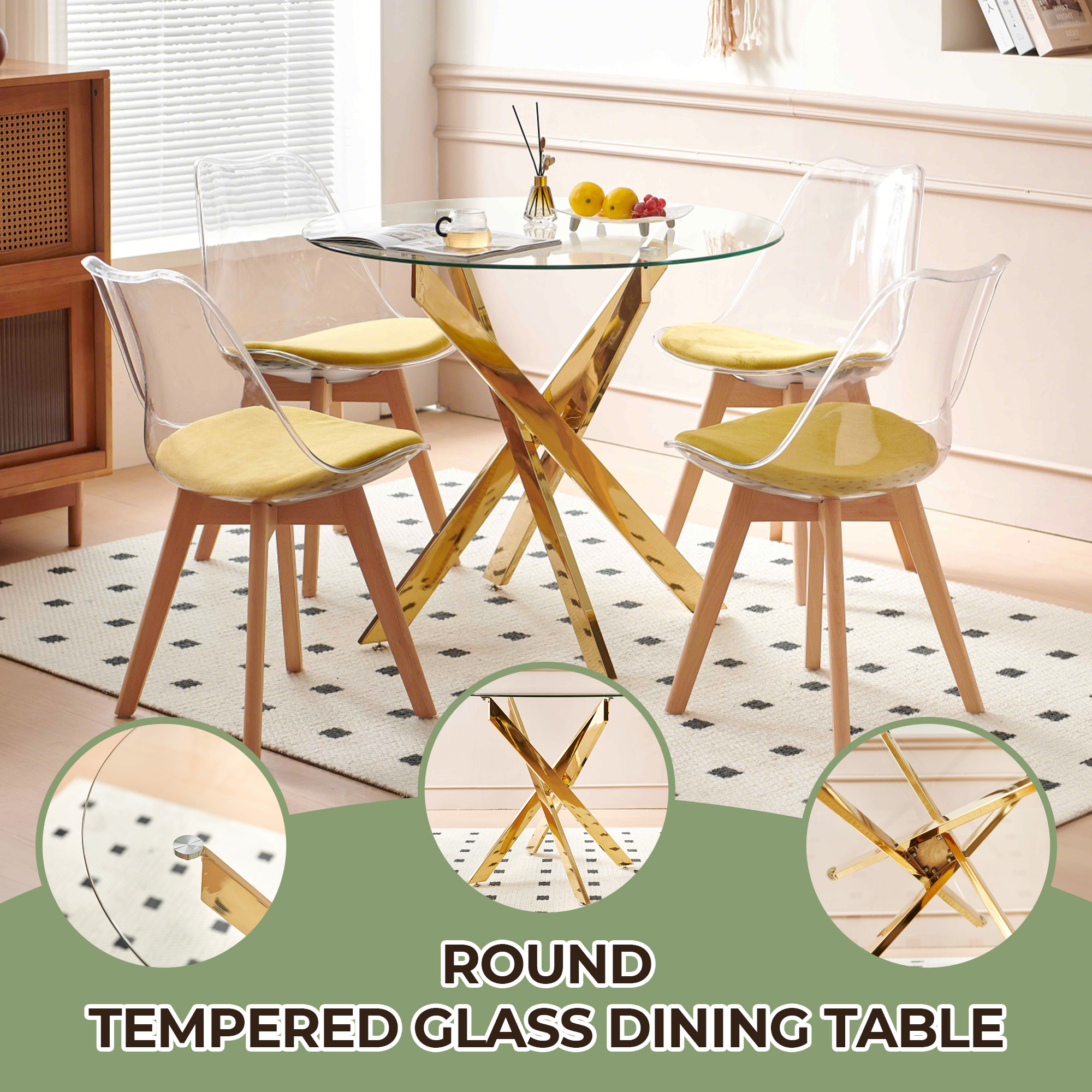 Détail du table à manger