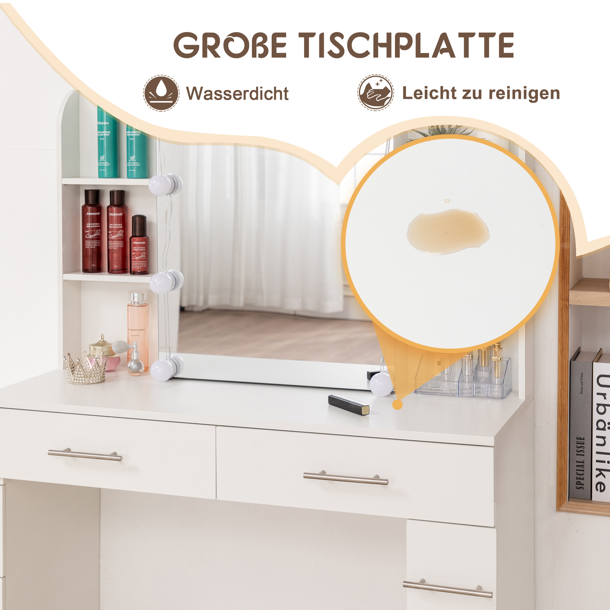 Détail du coiffeuse