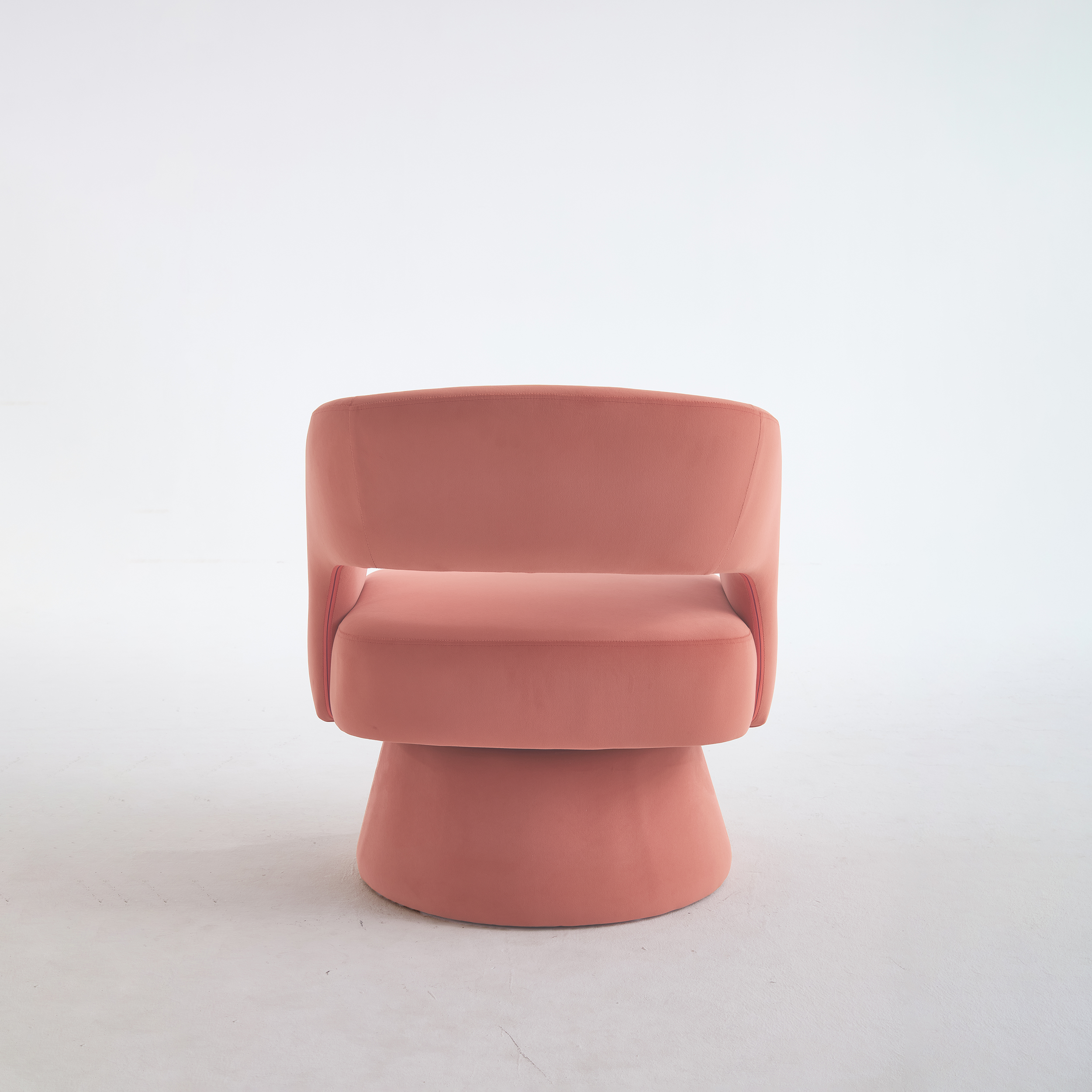 Fauteuil pivotant en velours, accoudoirs incurvés, base de rotation stable, rembourrage épaisse, dossier ergonomique, pour salon et bureau, design moderne, liberté de mouvement, look luxueux, usage quotidien - image 9