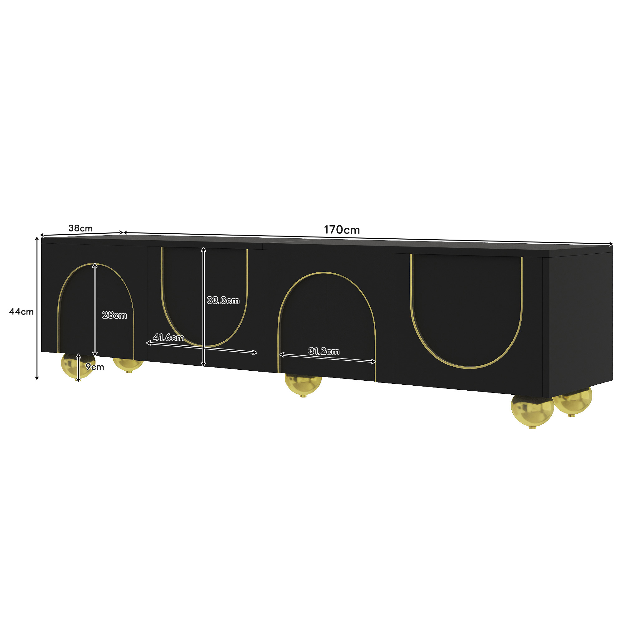 Dimensions du meuble TV
