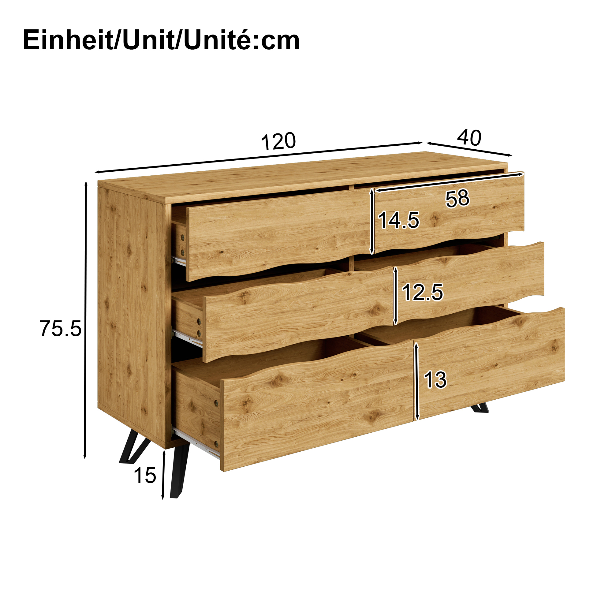 Dimensions du buffet