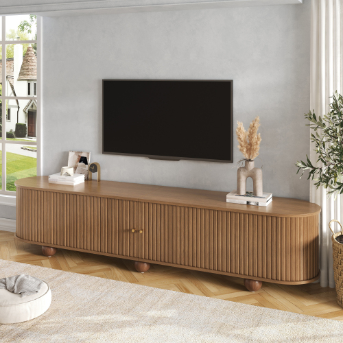 Angles arrondis du meuble TV en MDF
