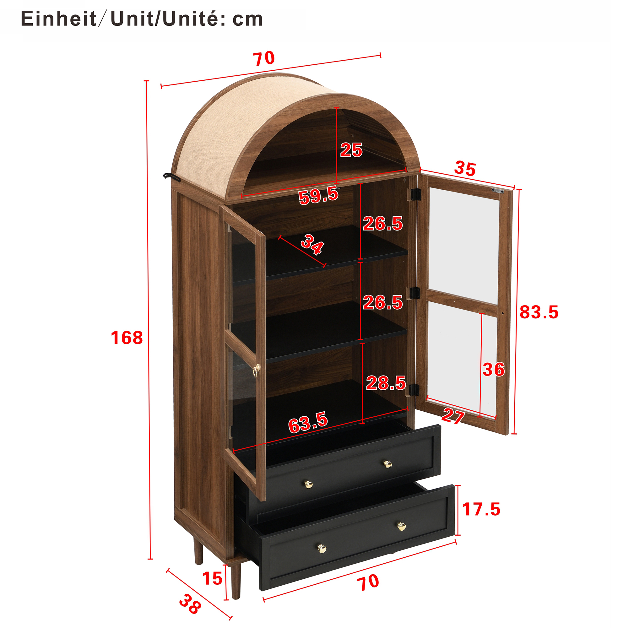Dimensions du buffet