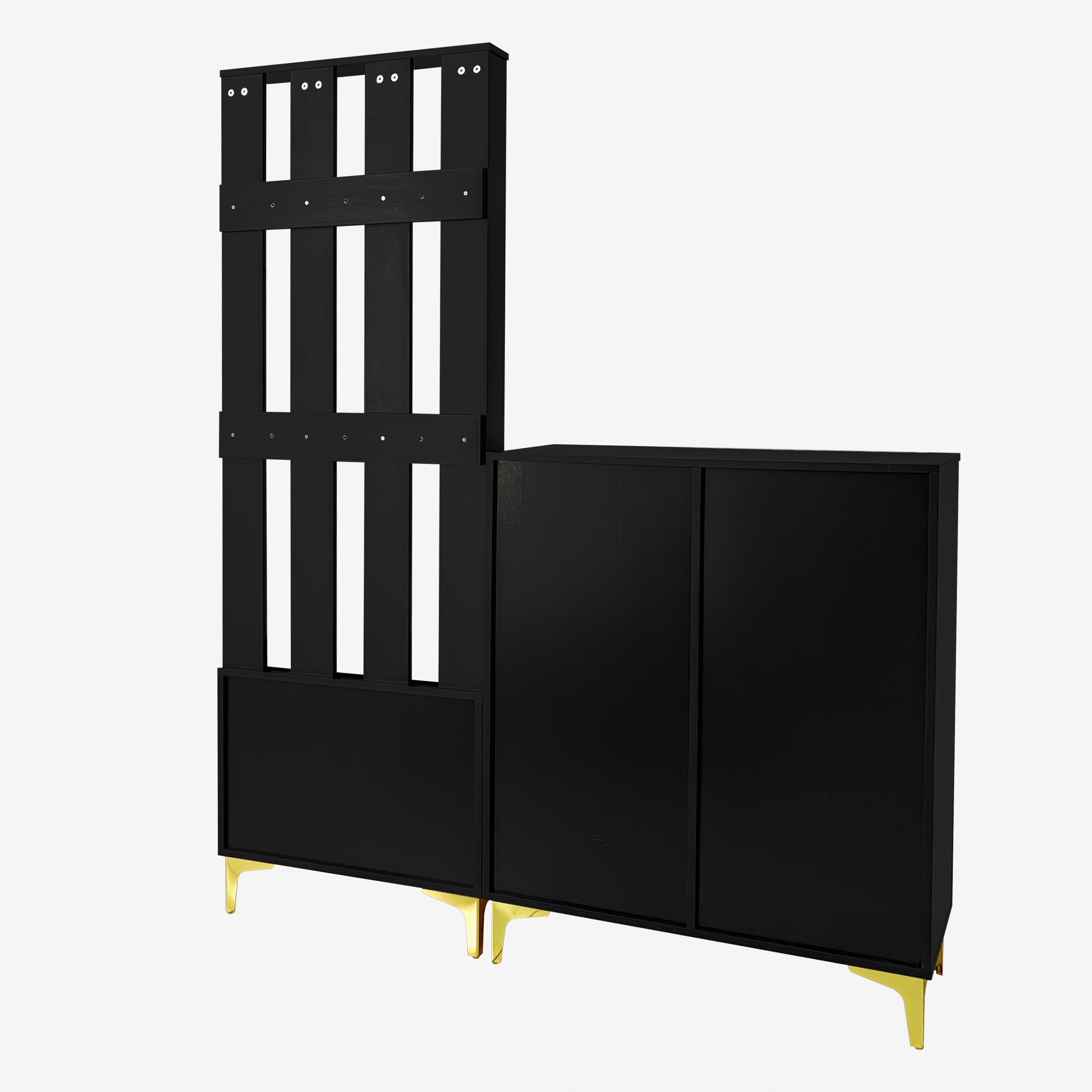 vue frontale du meuble vestiaire