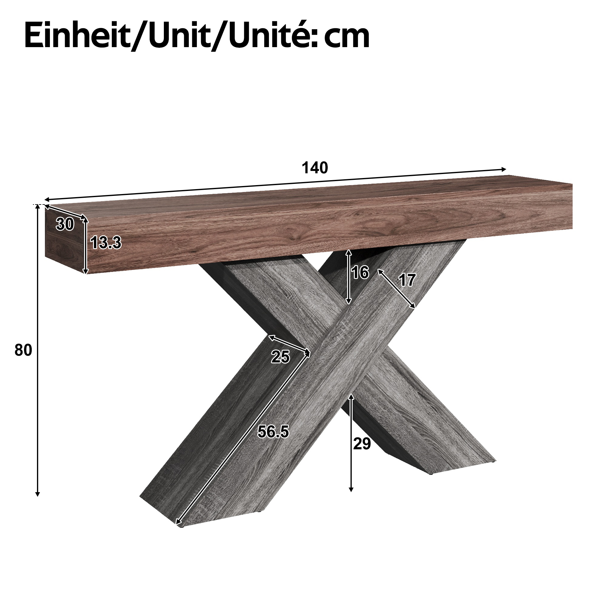 Dimensions du table d'appoint