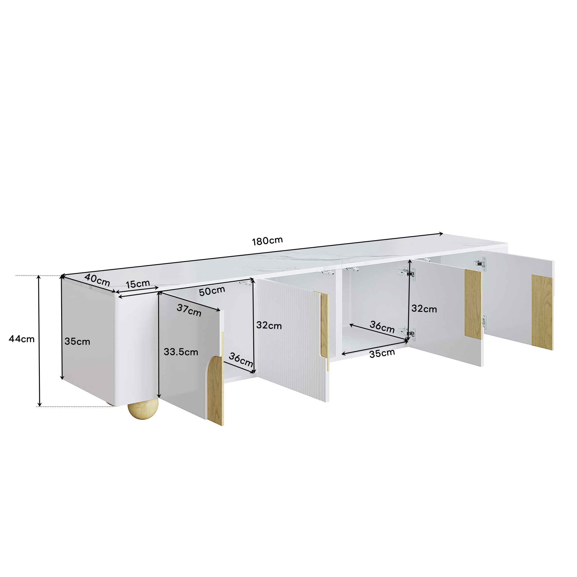 Dimensions du meuble TV
