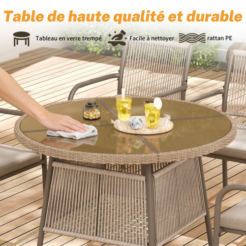 Plateau en verre trempé