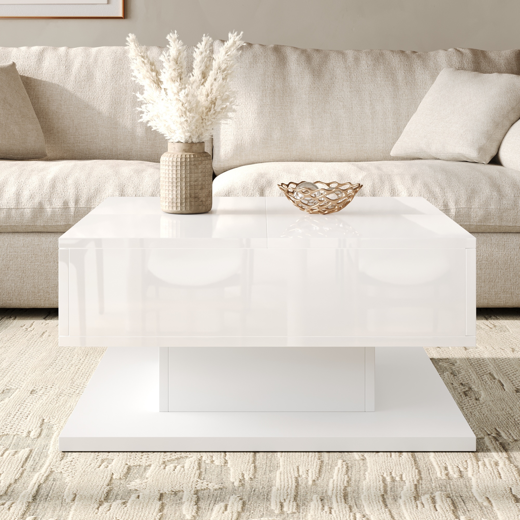 Image 11 – Table basse blanc