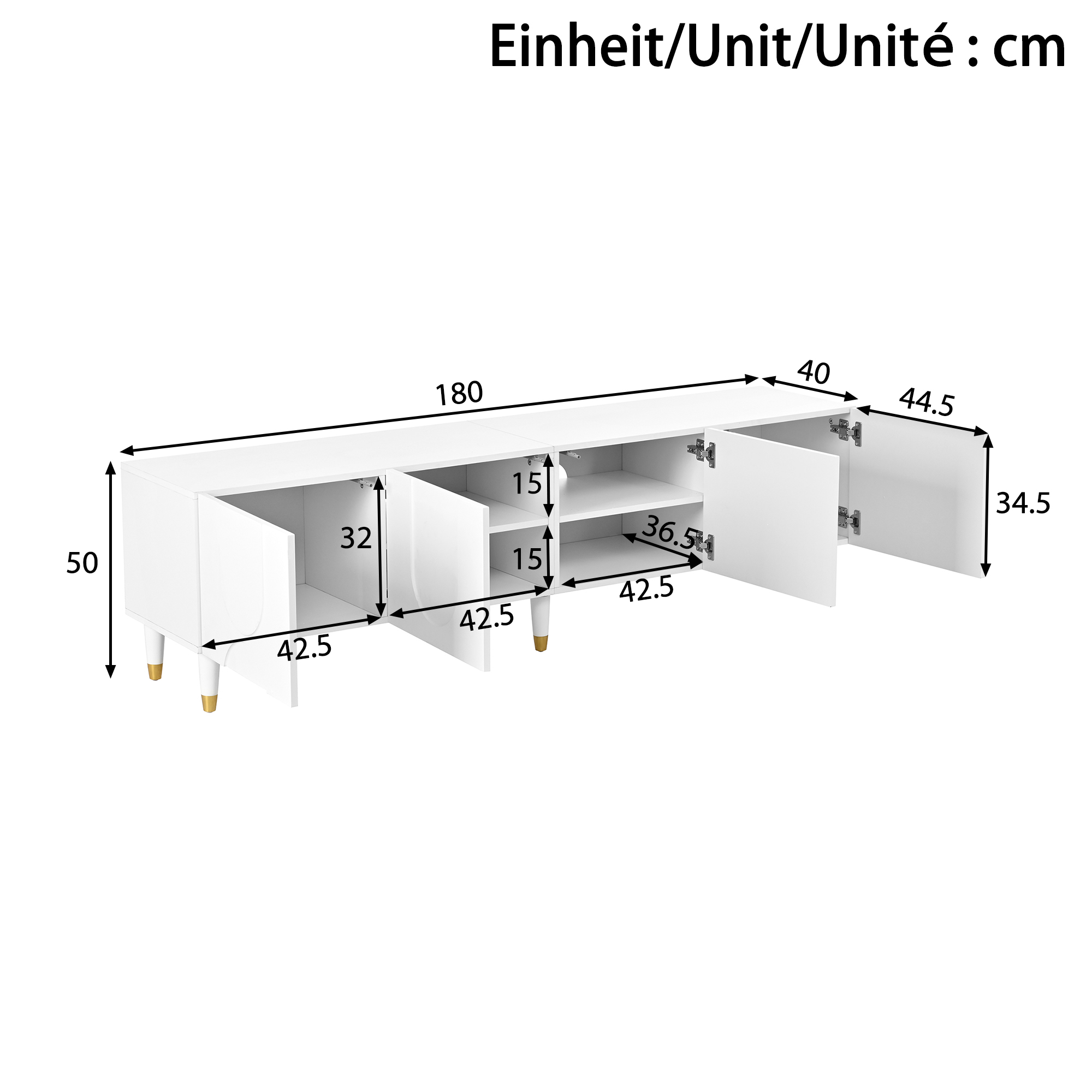 Dimensions du meuble TV