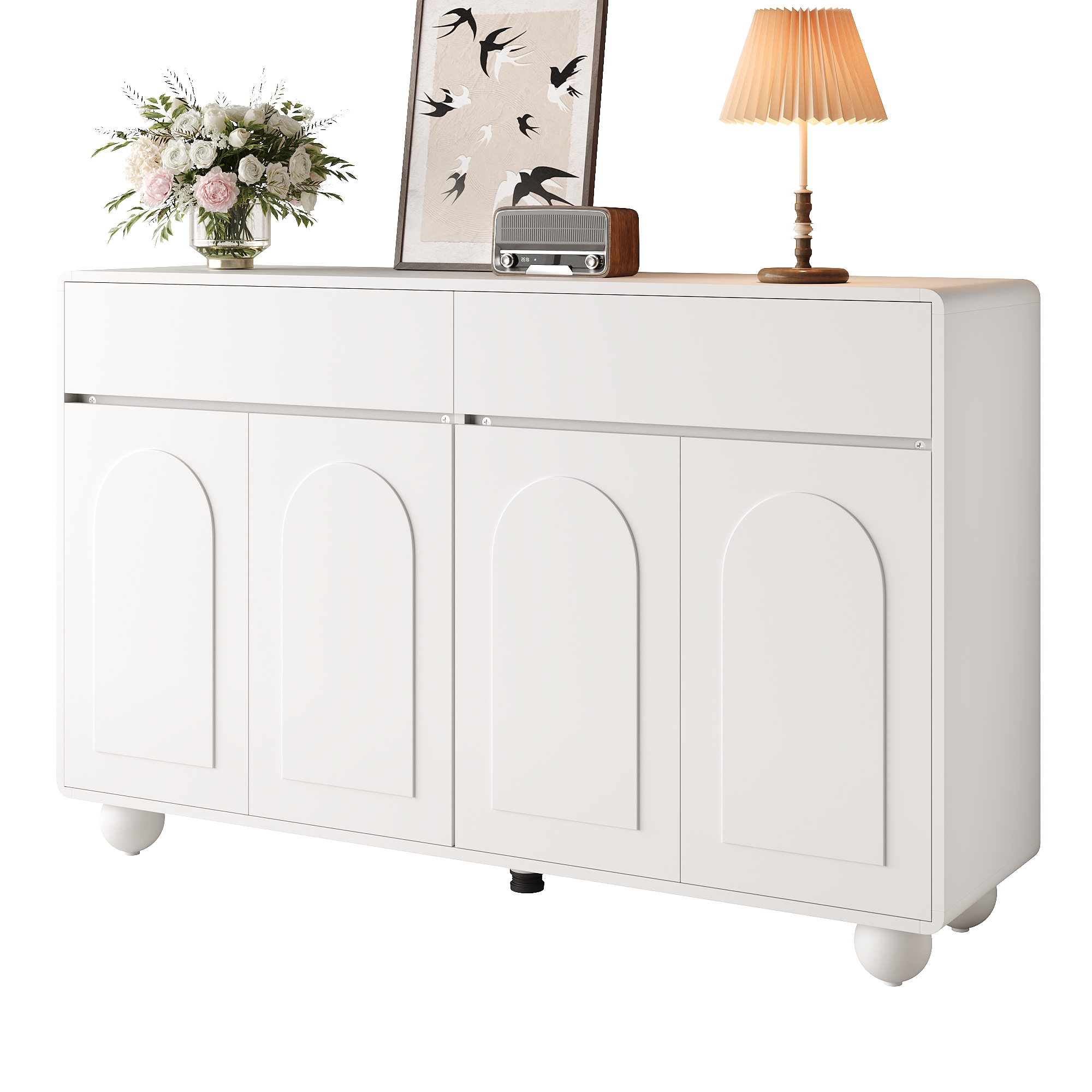 Design buffet blanc moderne