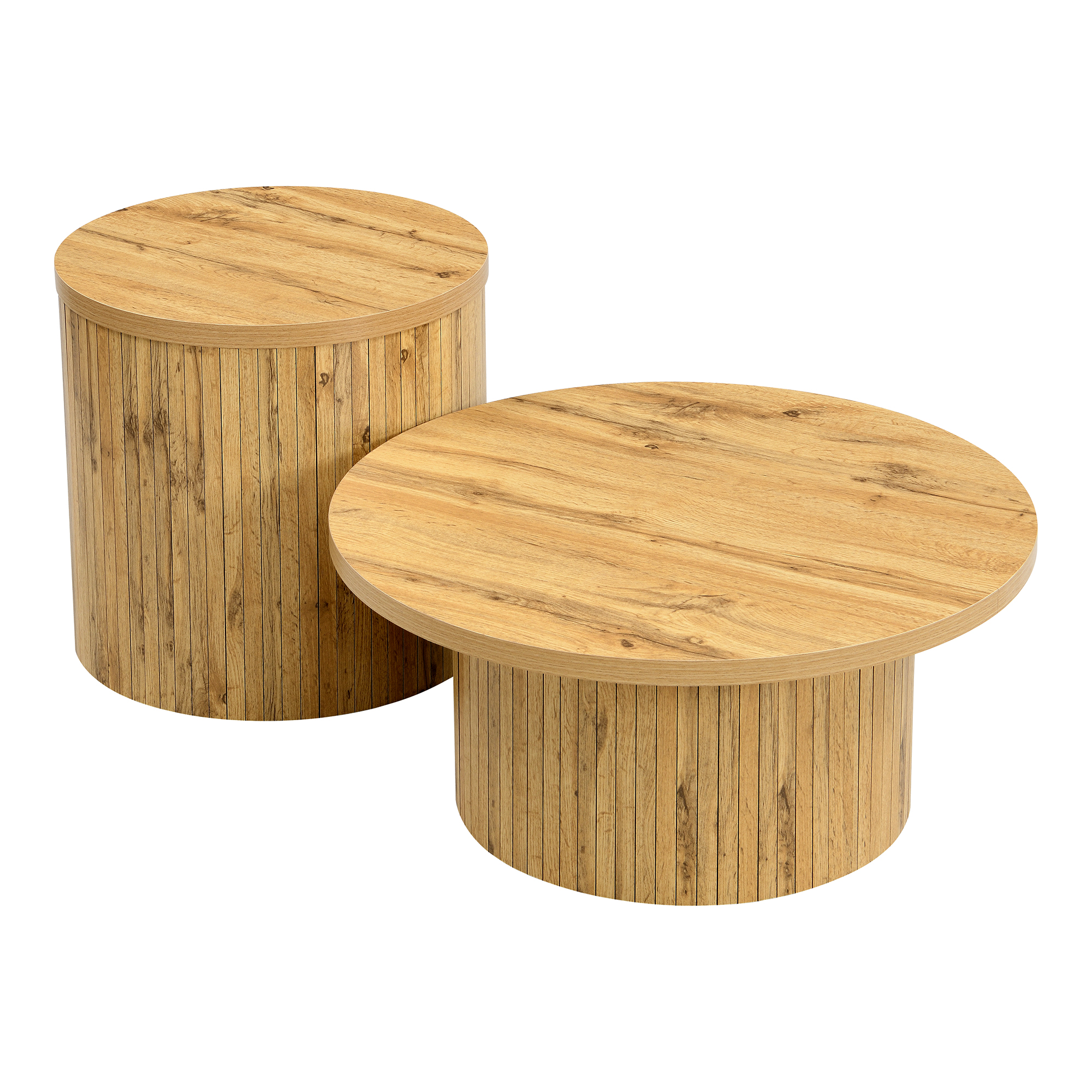 vue d’angle des deux tables