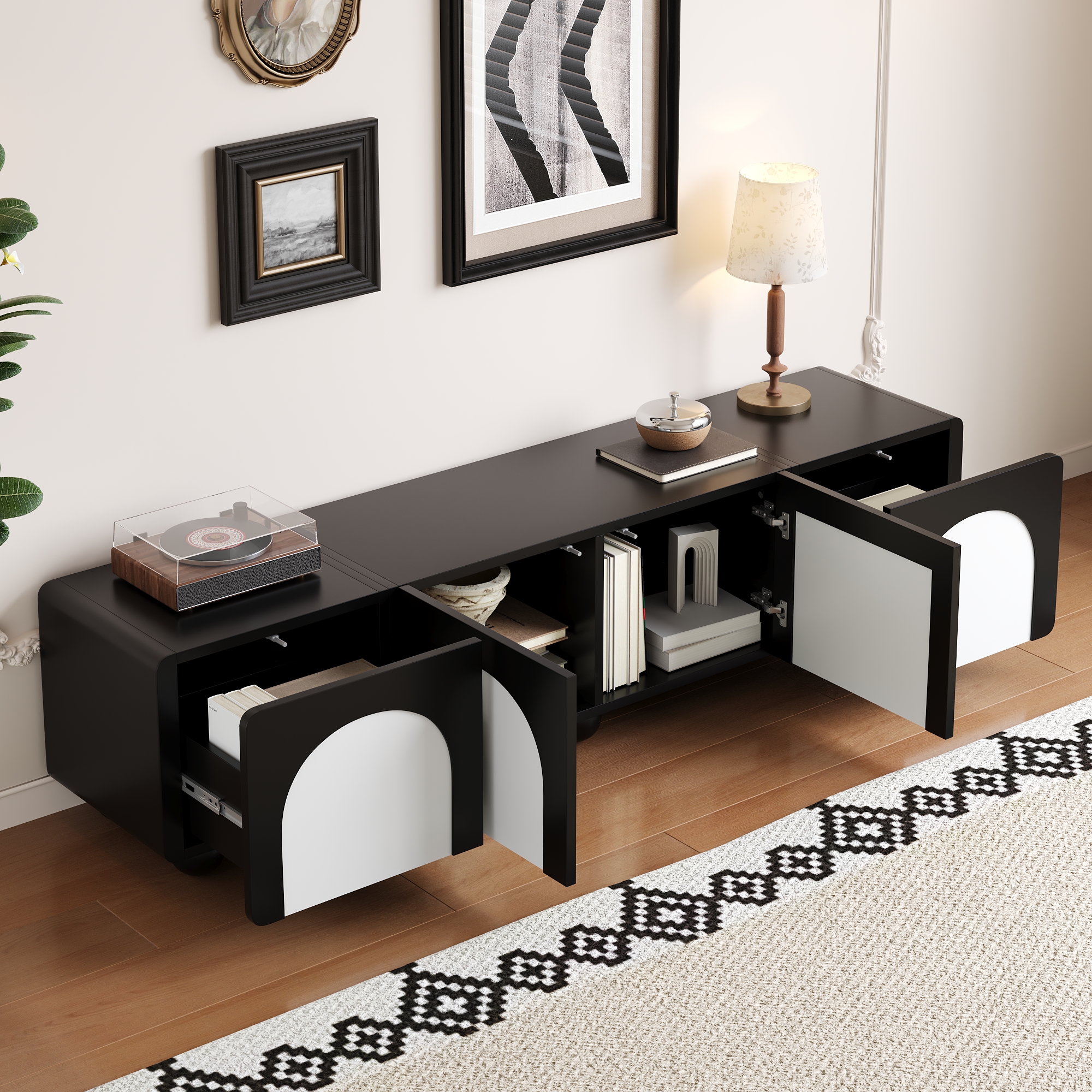 Contraste noir et blanc élégant