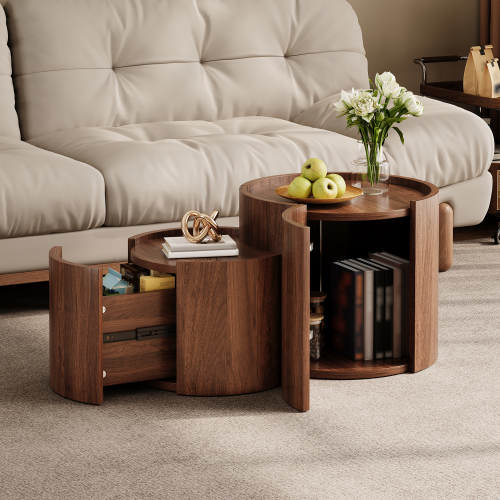 Table basse avec rangement pratique