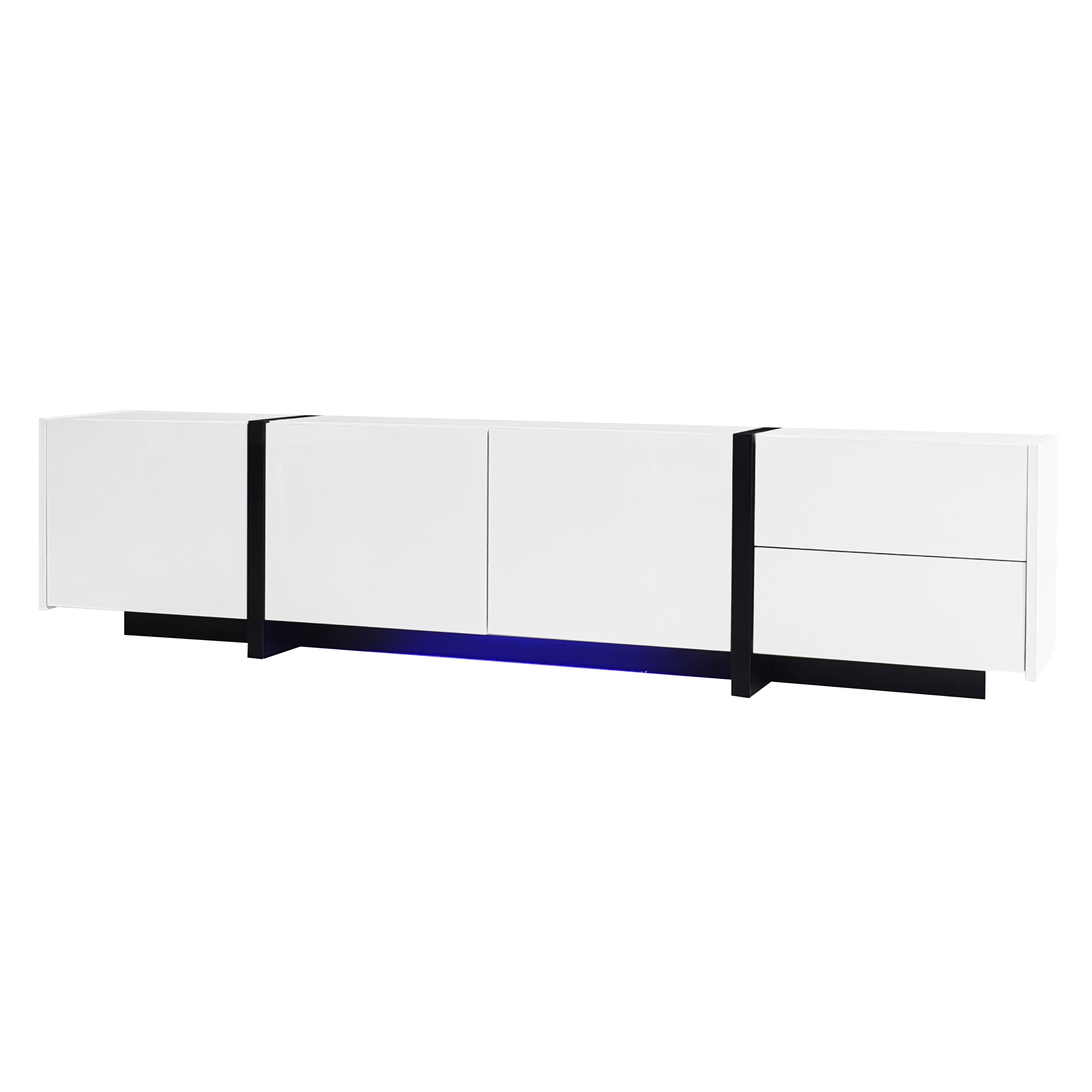 Détail du meuble TV