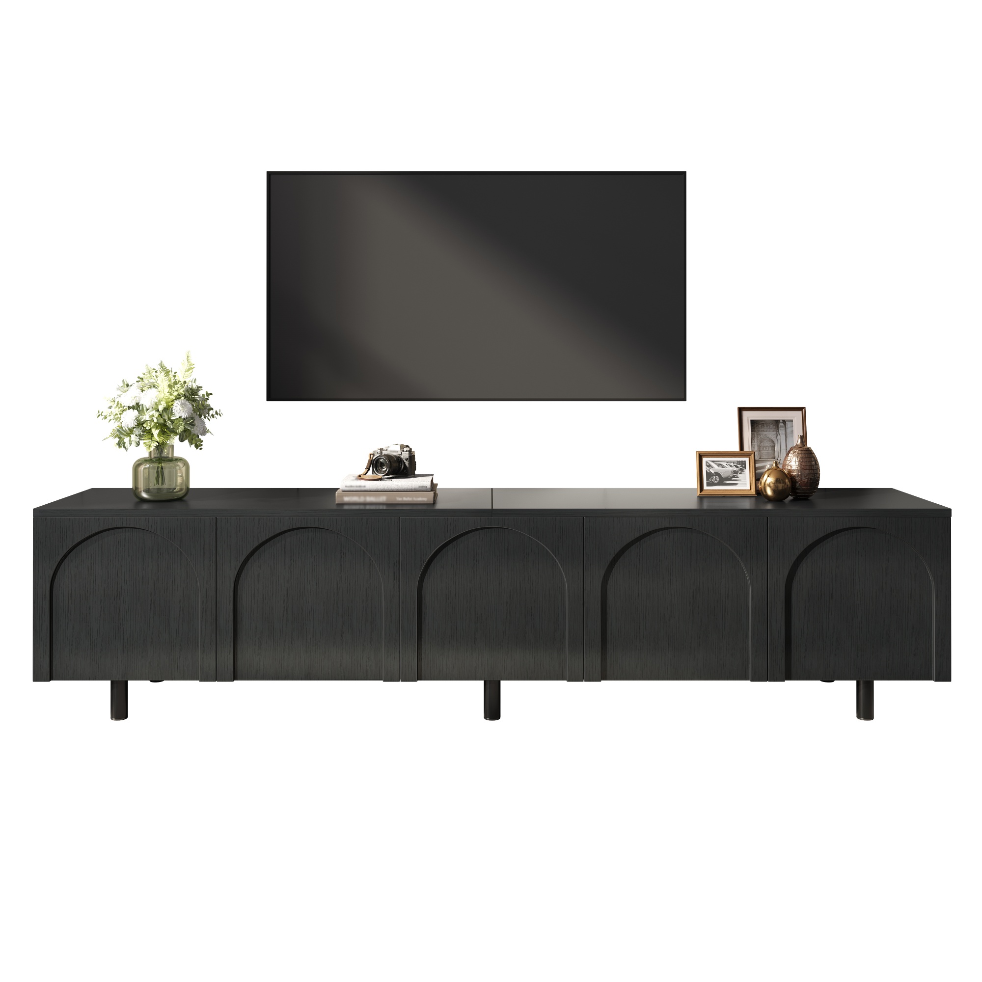 Lowboard Fernsehtisch Wohnzimmer, TV-Schrank mit 5