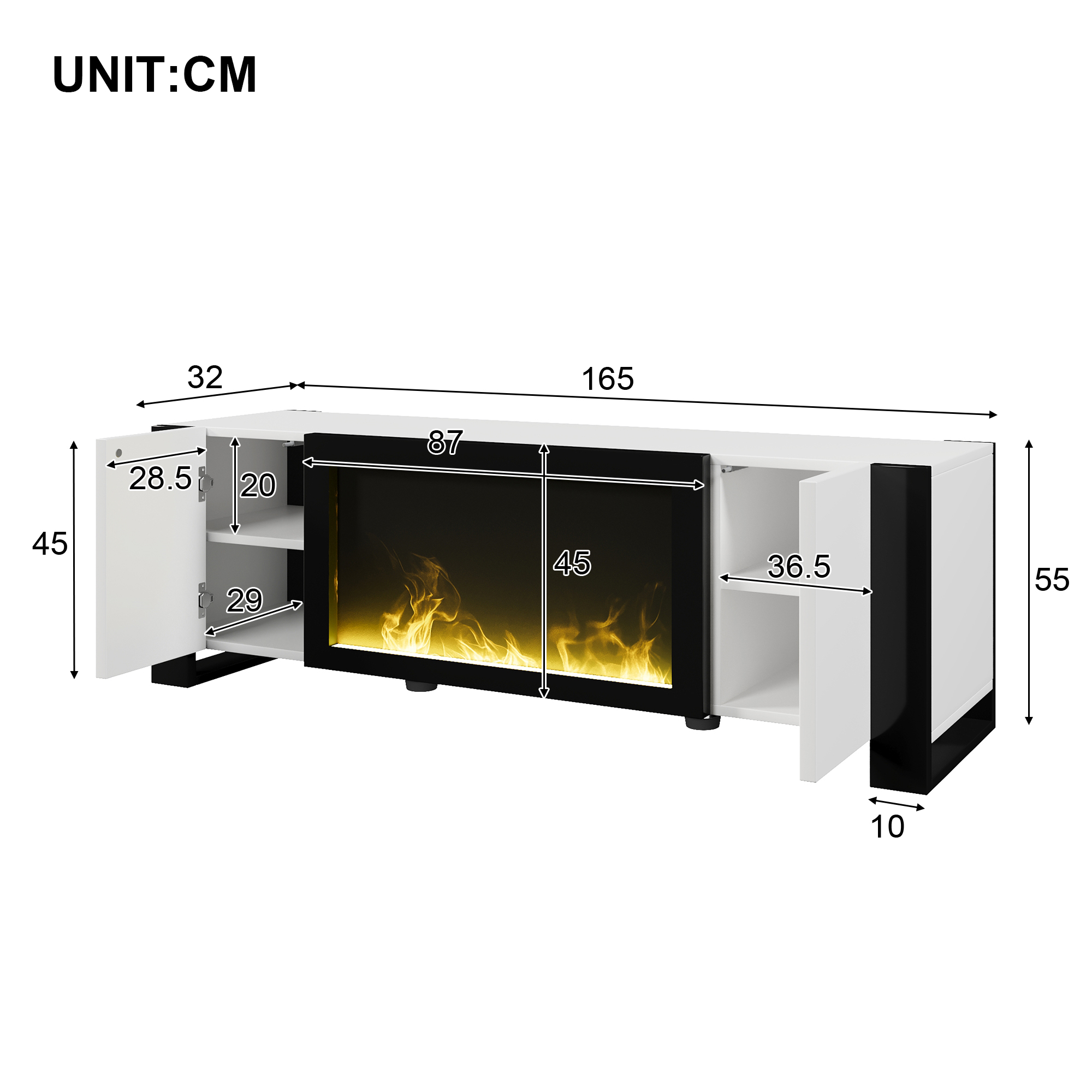 Dimensions du meuble TV