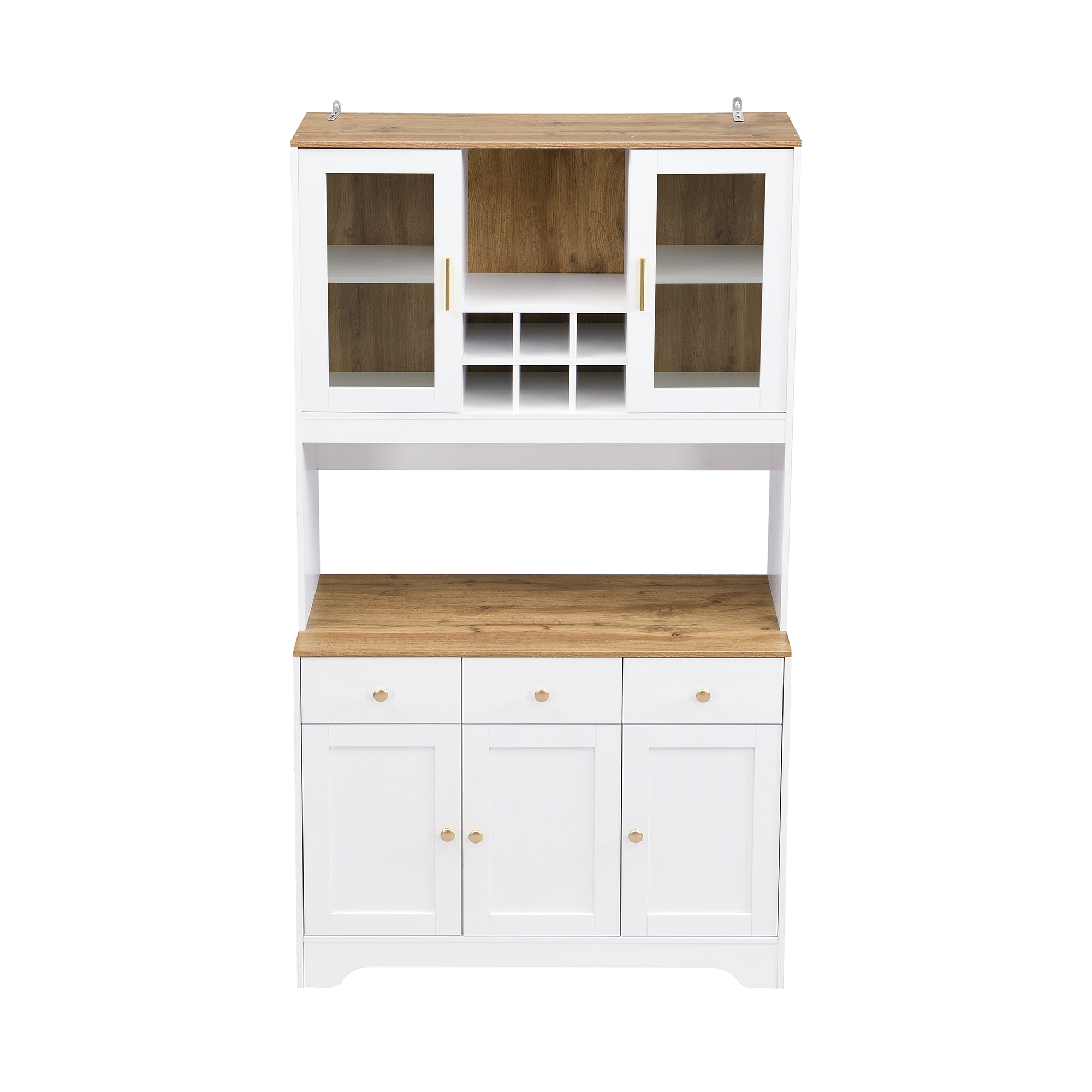 détail charnières amorties soft‑close