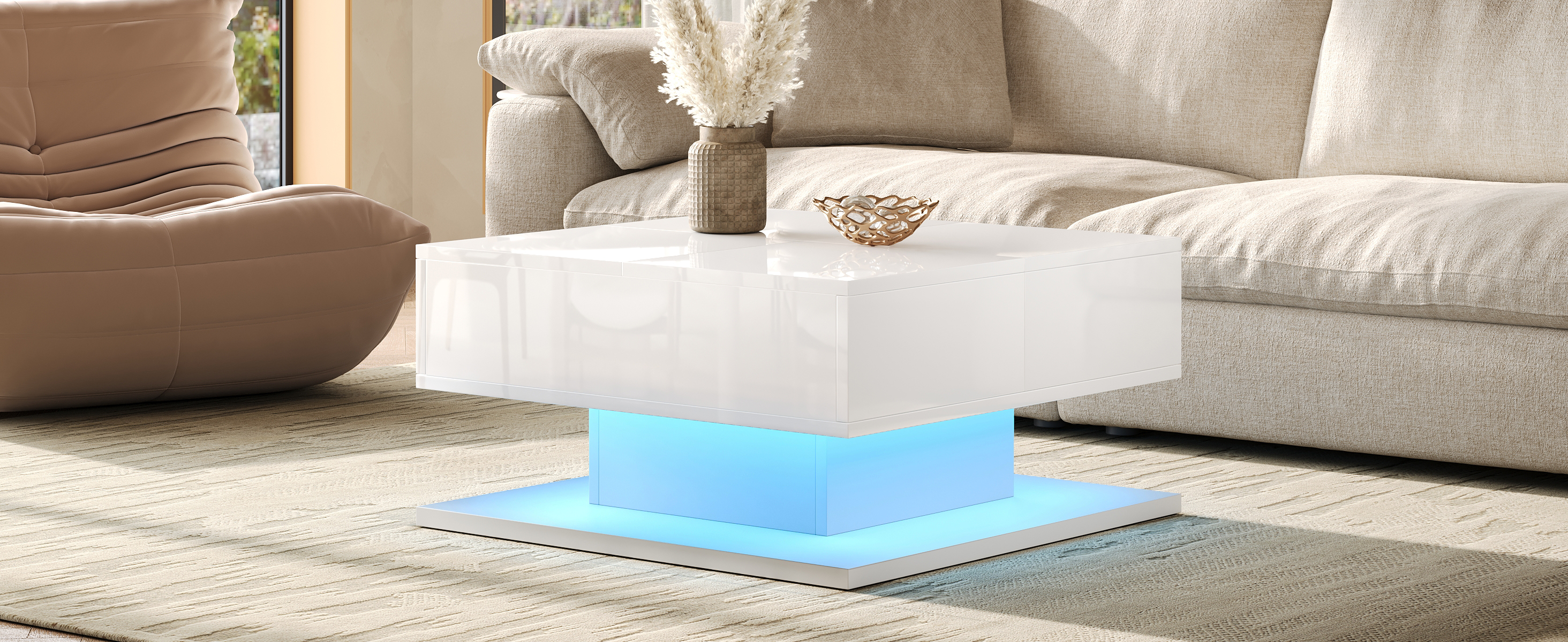 Image 12 – Table basse blanc