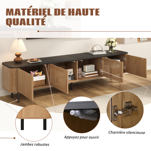 Espace de rangement du meuble TV