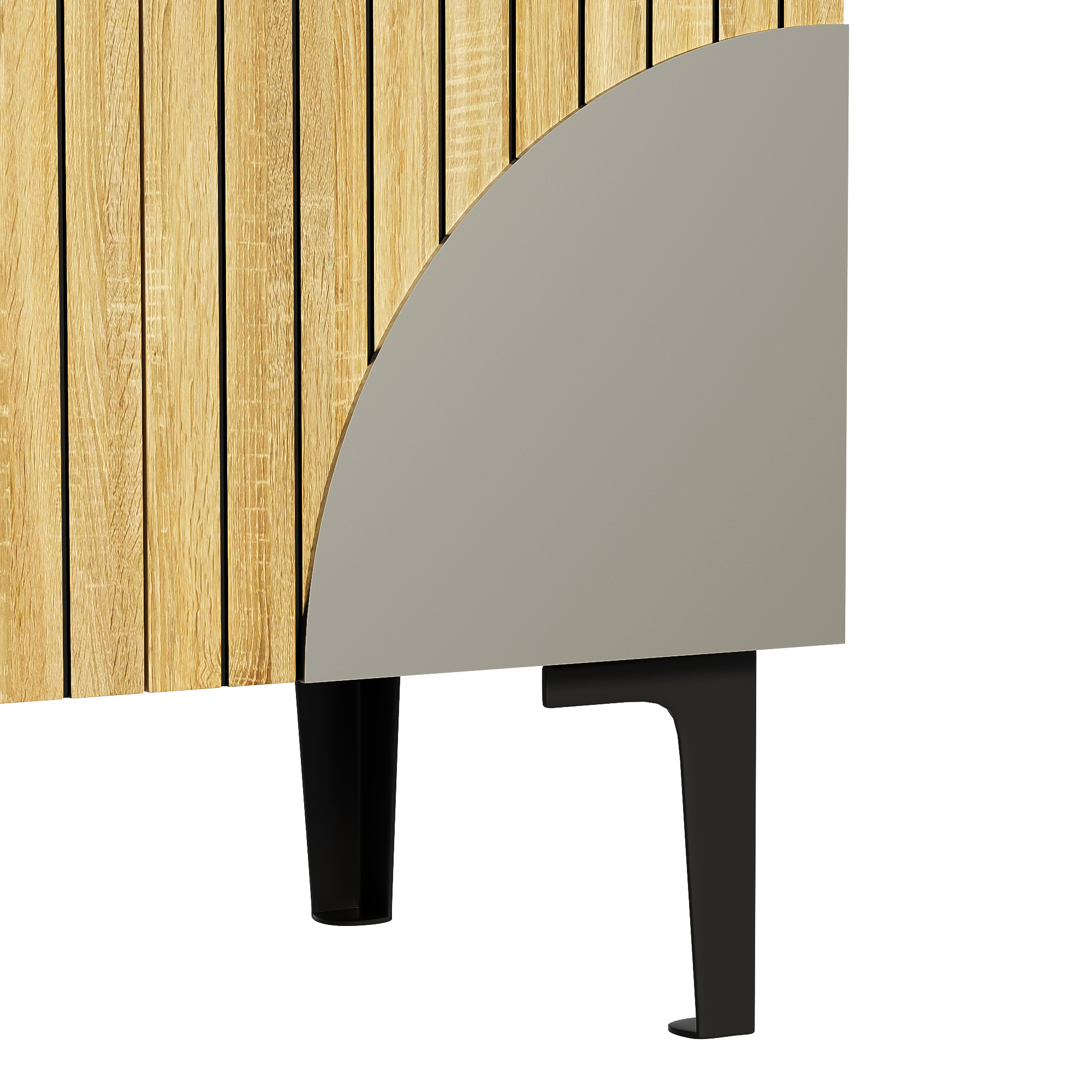 Pieds PVC noirs stables