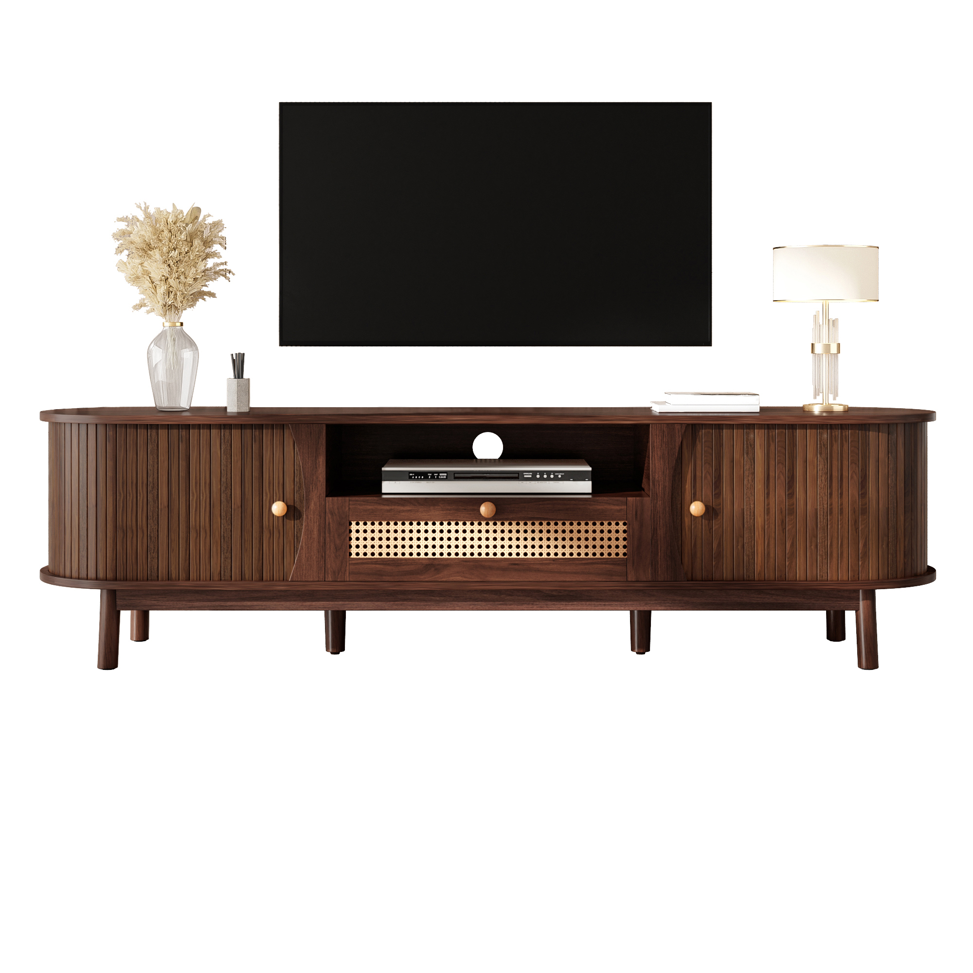 TV-Schrank mit Türen und Schubladen. TV-Schrank au