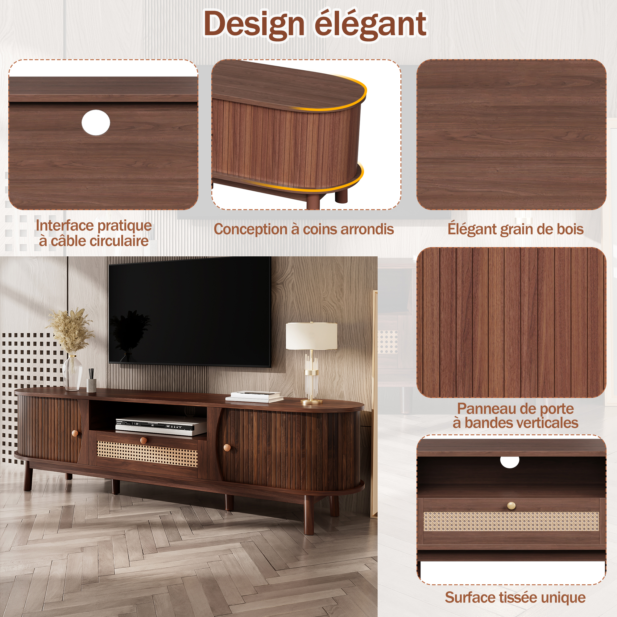 Design ergonomique meuble TV