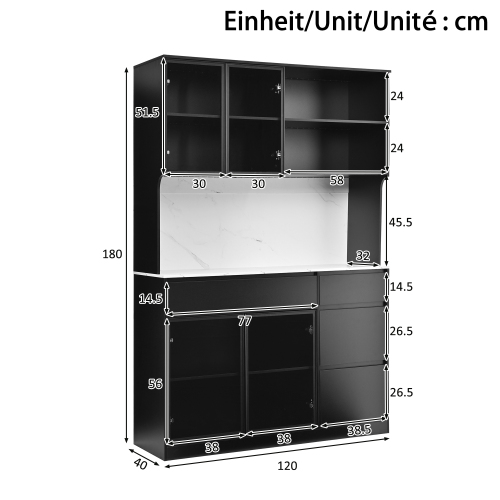 Usage polyvalent - cuisine, salon, salle à manger