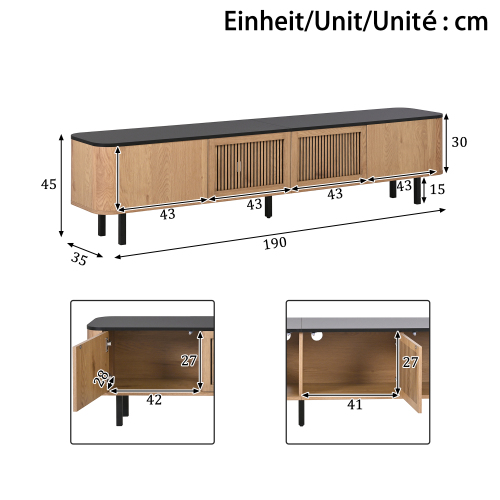 Meuble TV chêne