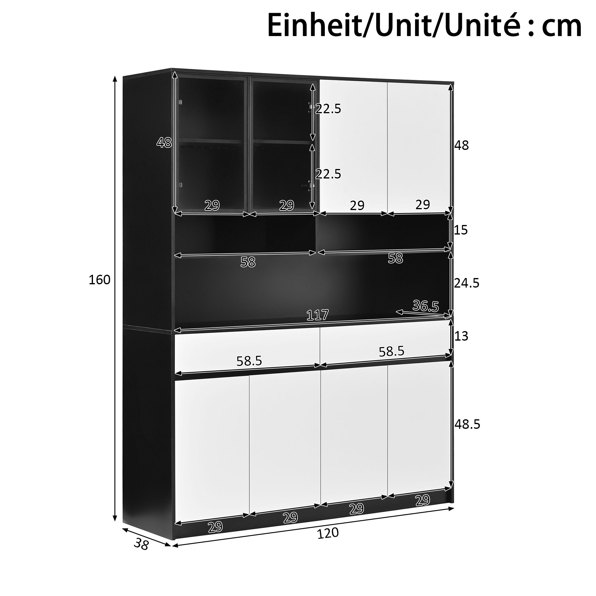 Dimensions du buffet