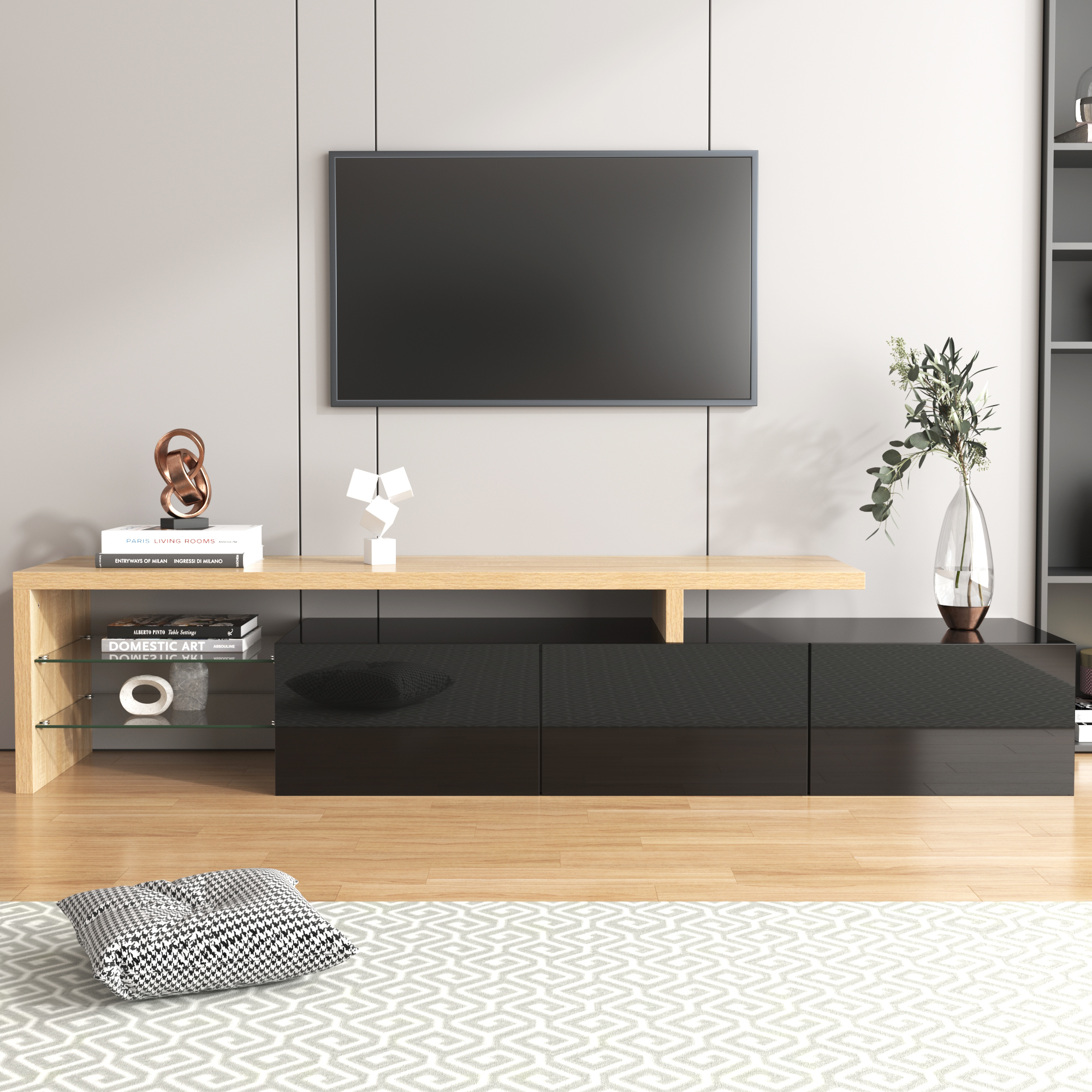 Modernes TV-Schrank-Design: Stilvolle Eleganz, pra