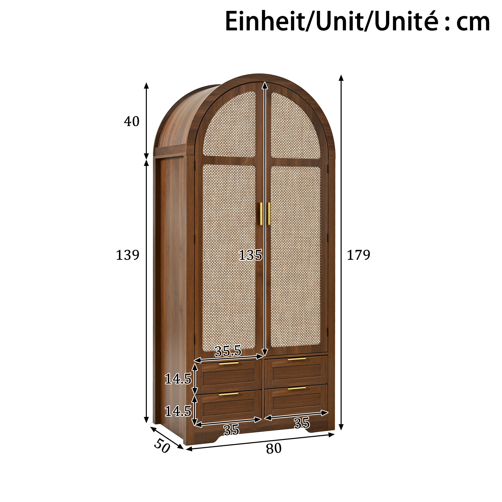Dimensions du armoire