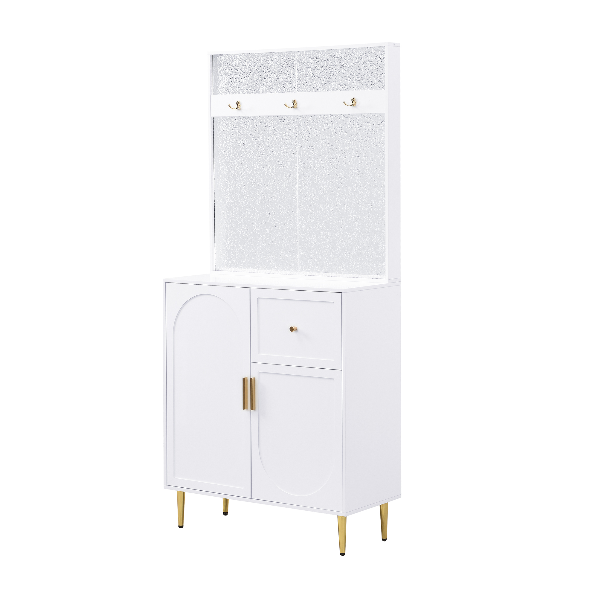 Design blanc et doré élégant