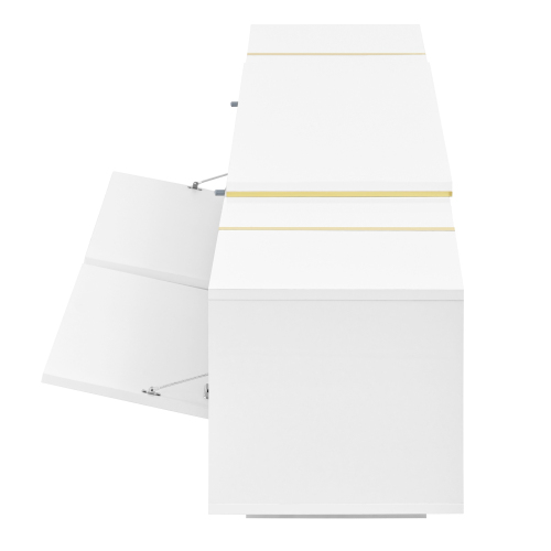 Structure robuste en panneaux de particules du meuble TV extensible