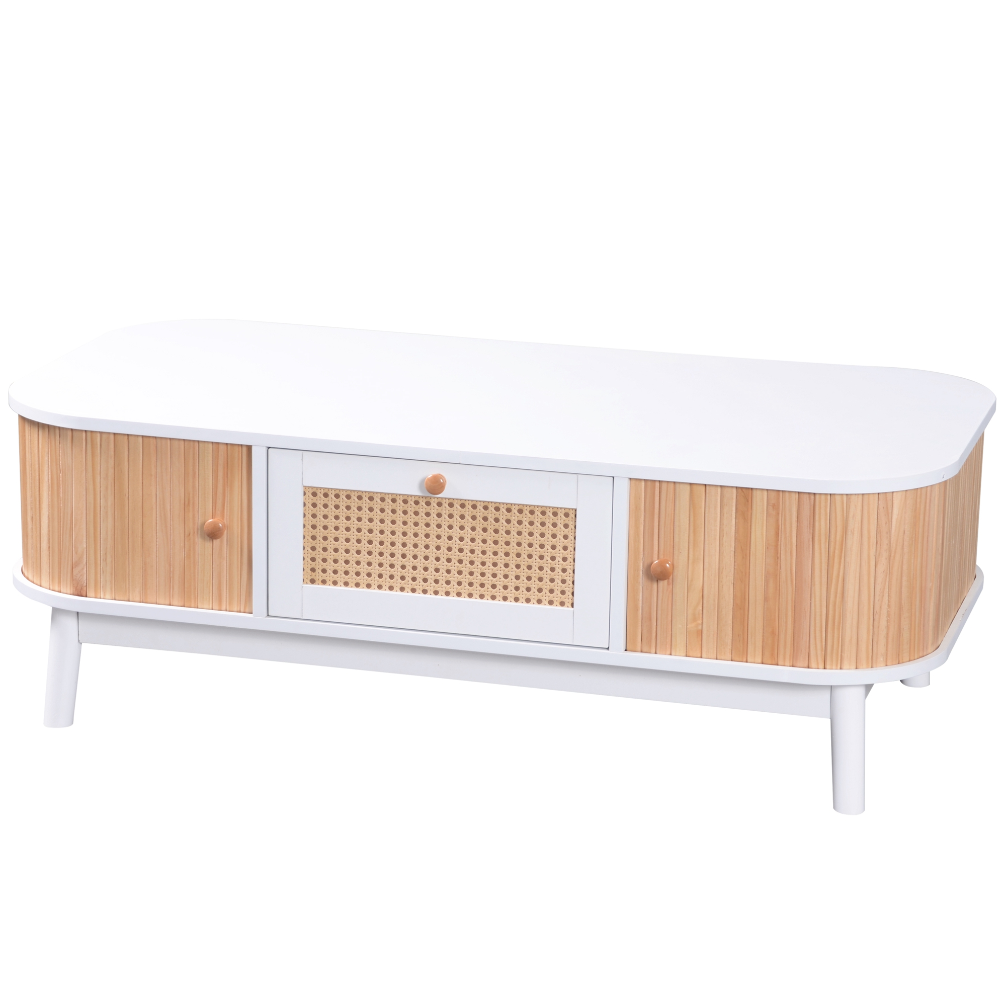 table basse en situation dans un salon campagnard