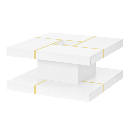 Surface lisse de la table basse en panneaux de particules