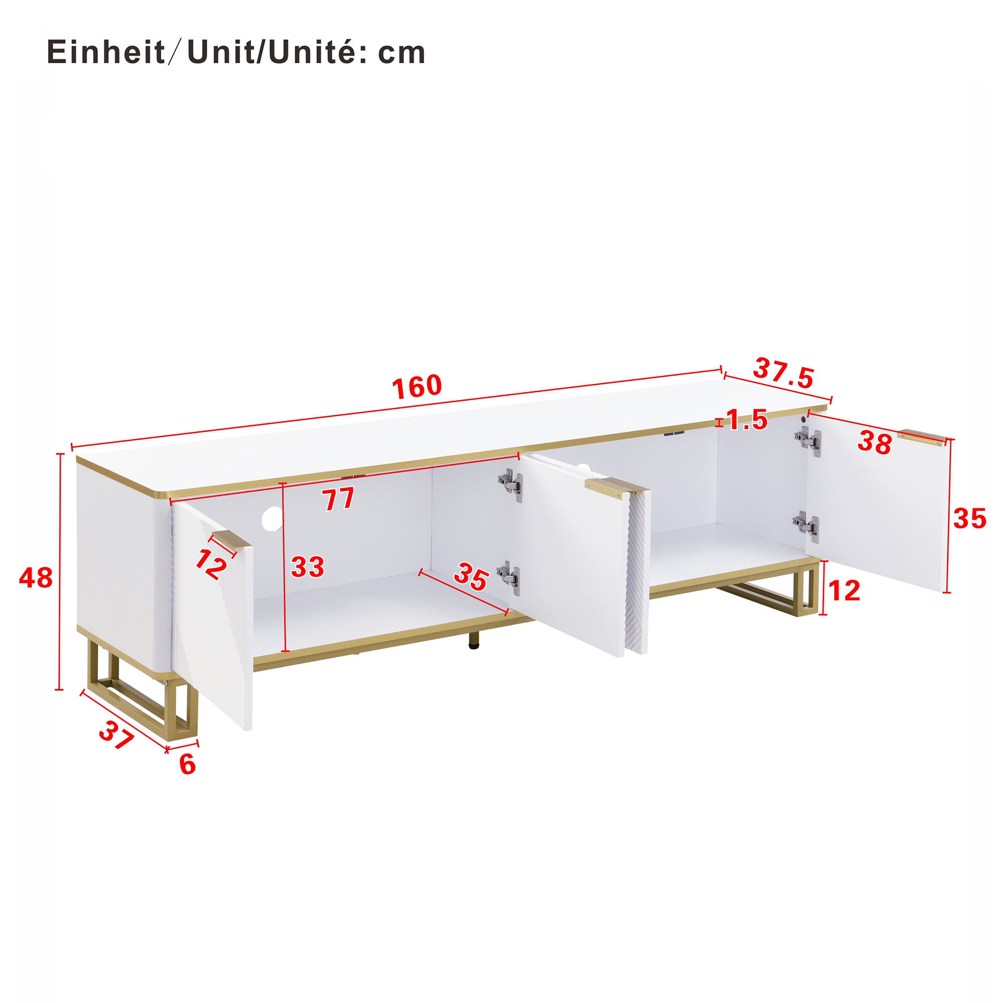 Dimensions du meuble TV