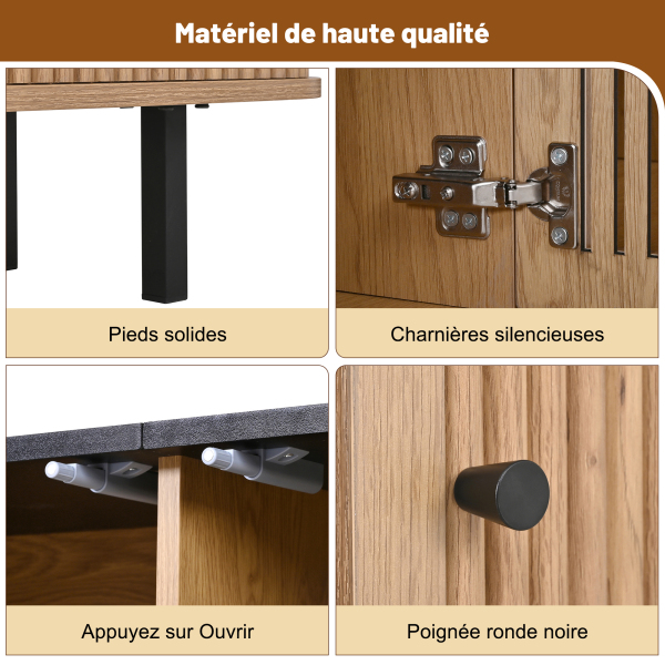 Détail poignée fer noir