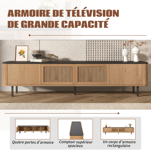Structure robuste du meuble TV