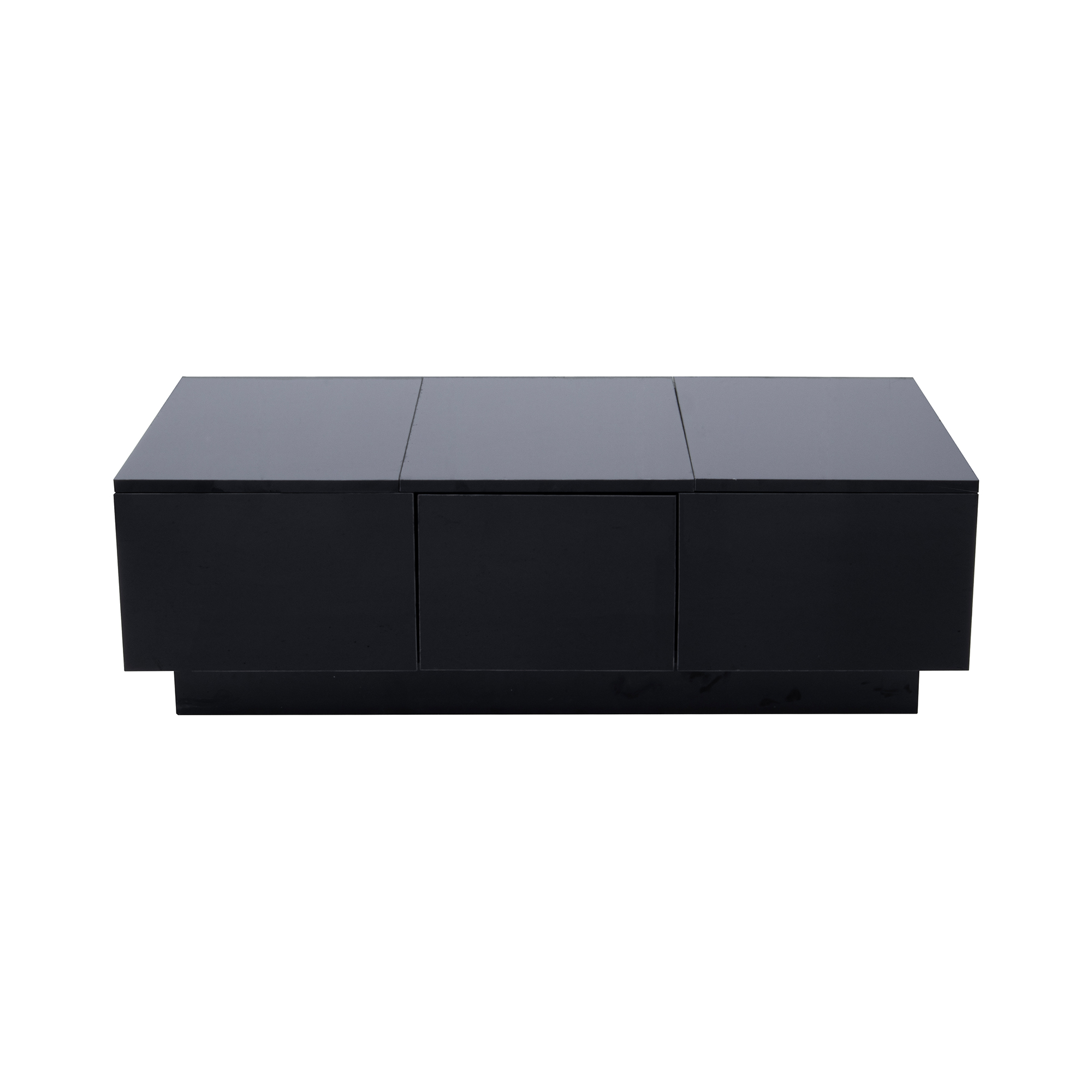 produit fini table basse noire haute brillance