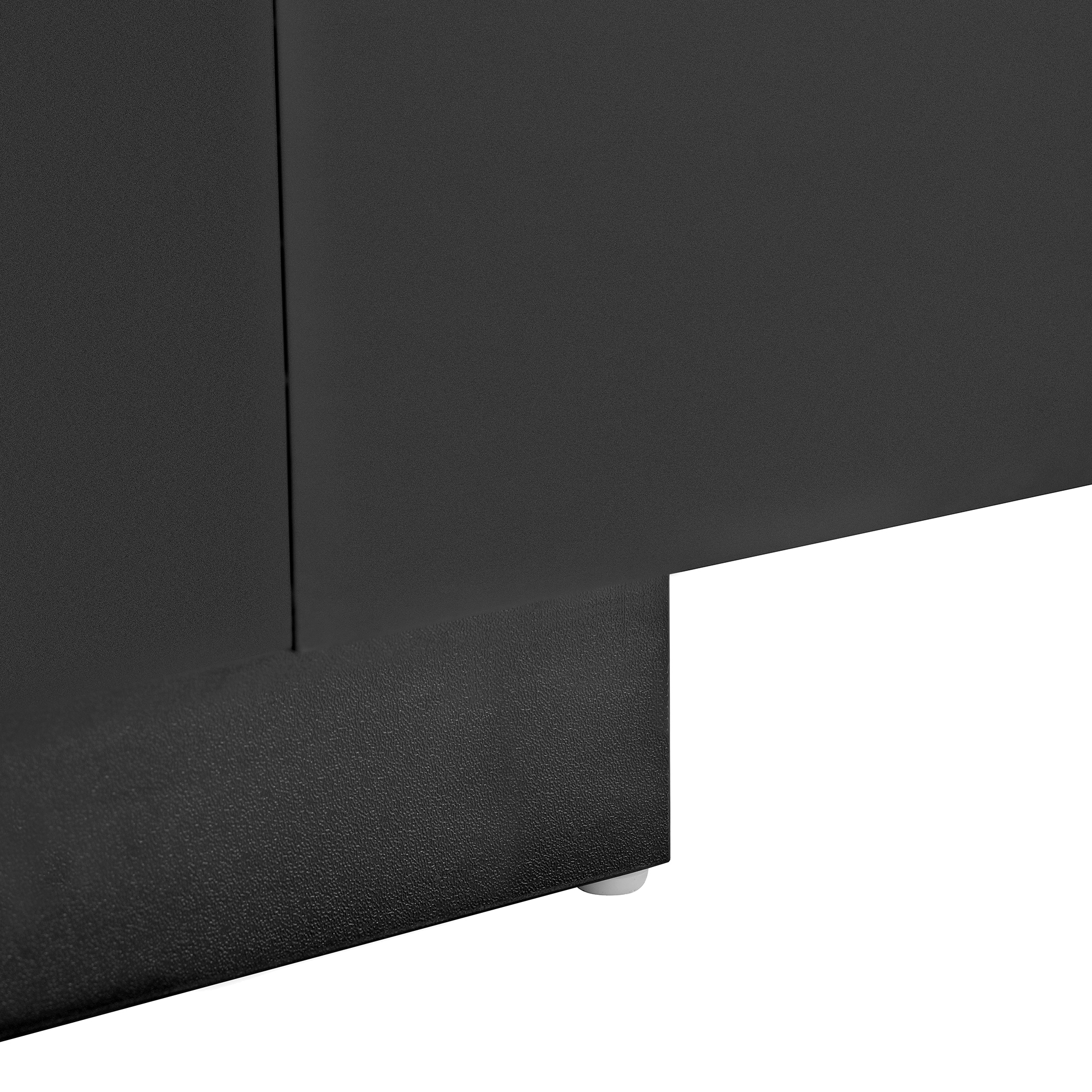Table basse, extensible, rangement intégré, éclairage led, 80 x 50 x 35,5 cm, MDF, noir - vue 4