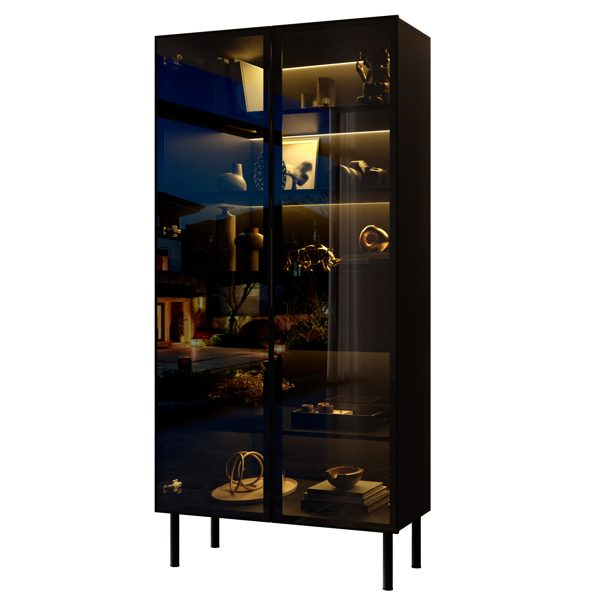 Détail du vitrine