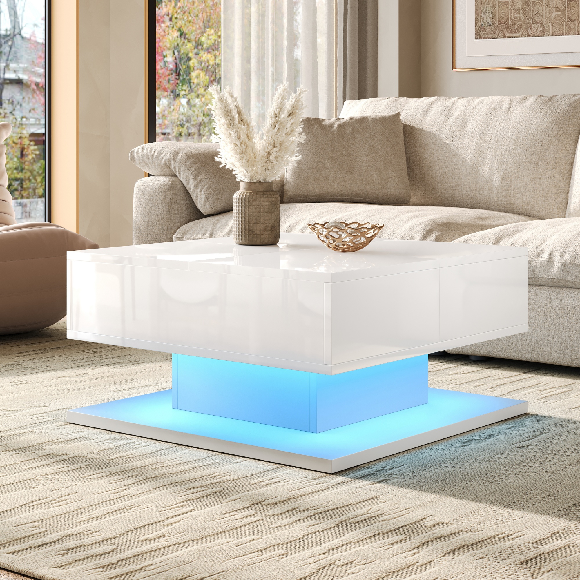 Image 8 – Table basse blanc