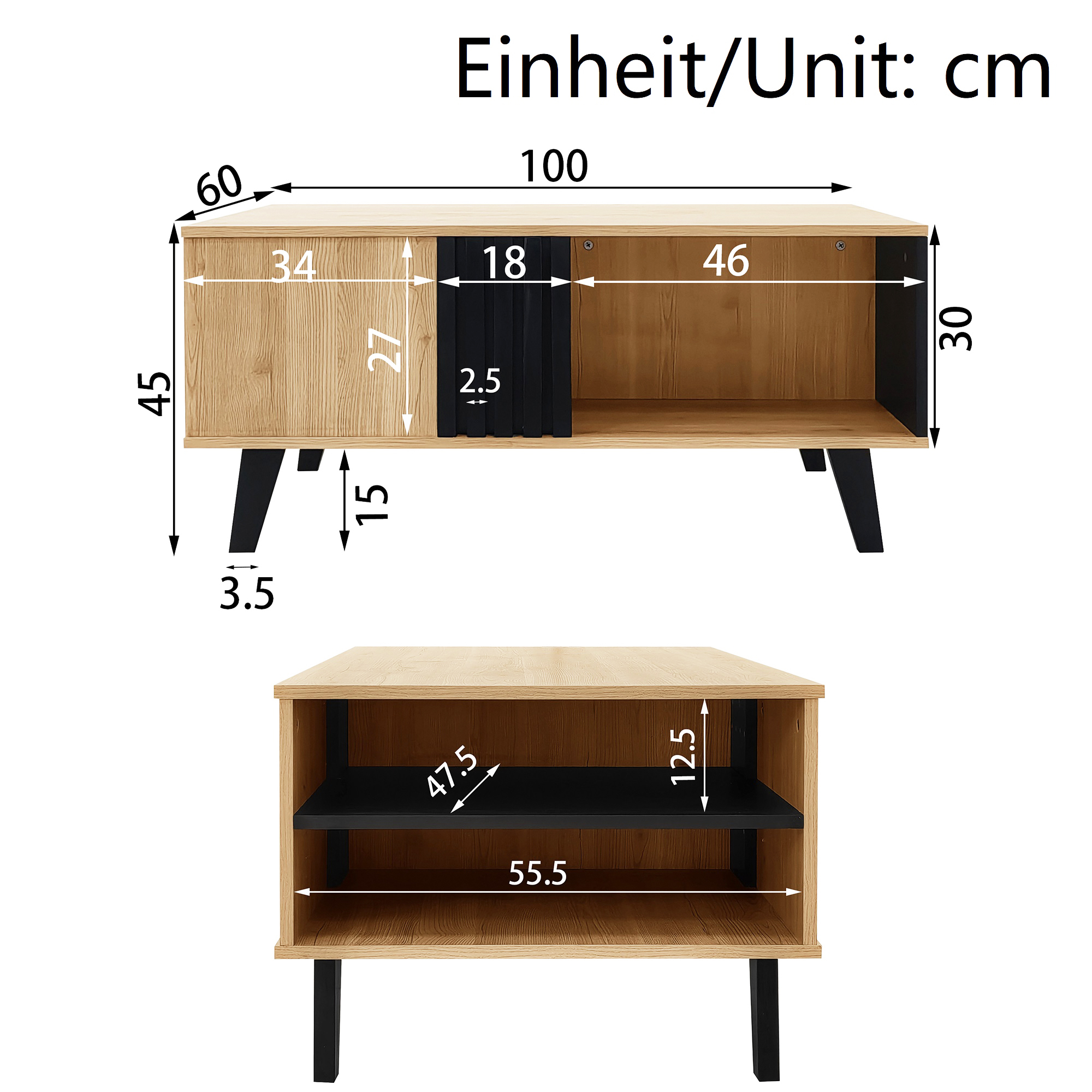 Dimensions du table basse