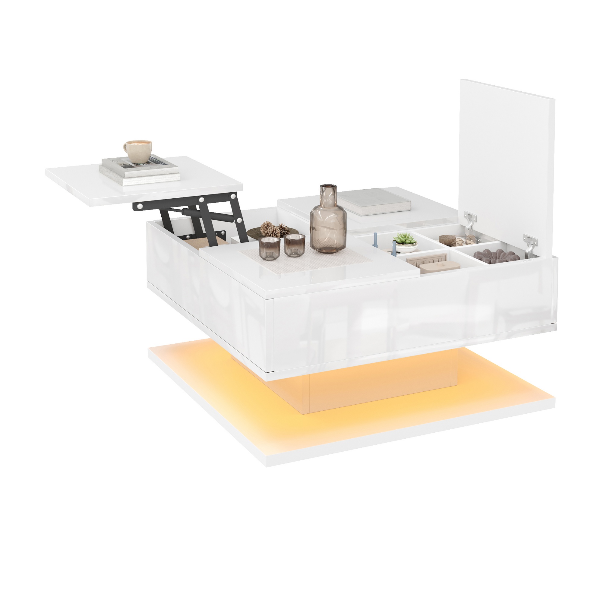 Image 1 – Table basse blanc