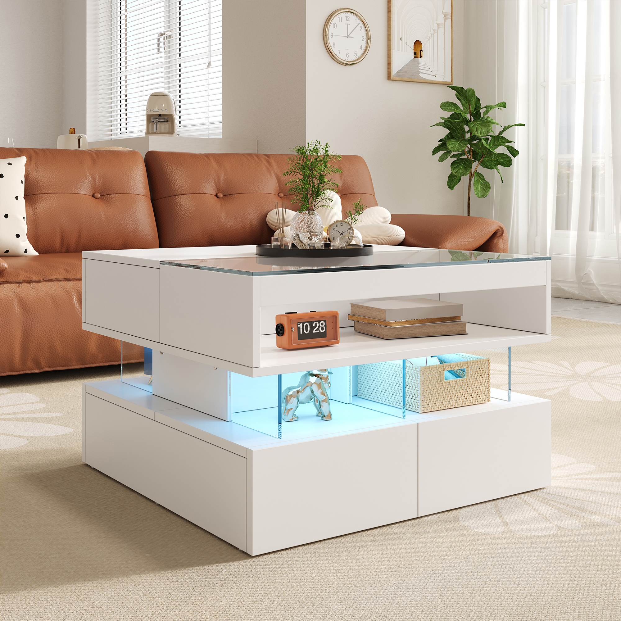 éclairage LED 16 couleurs : système LED intégré, couleurs réglables adaptables à toutes ambiances