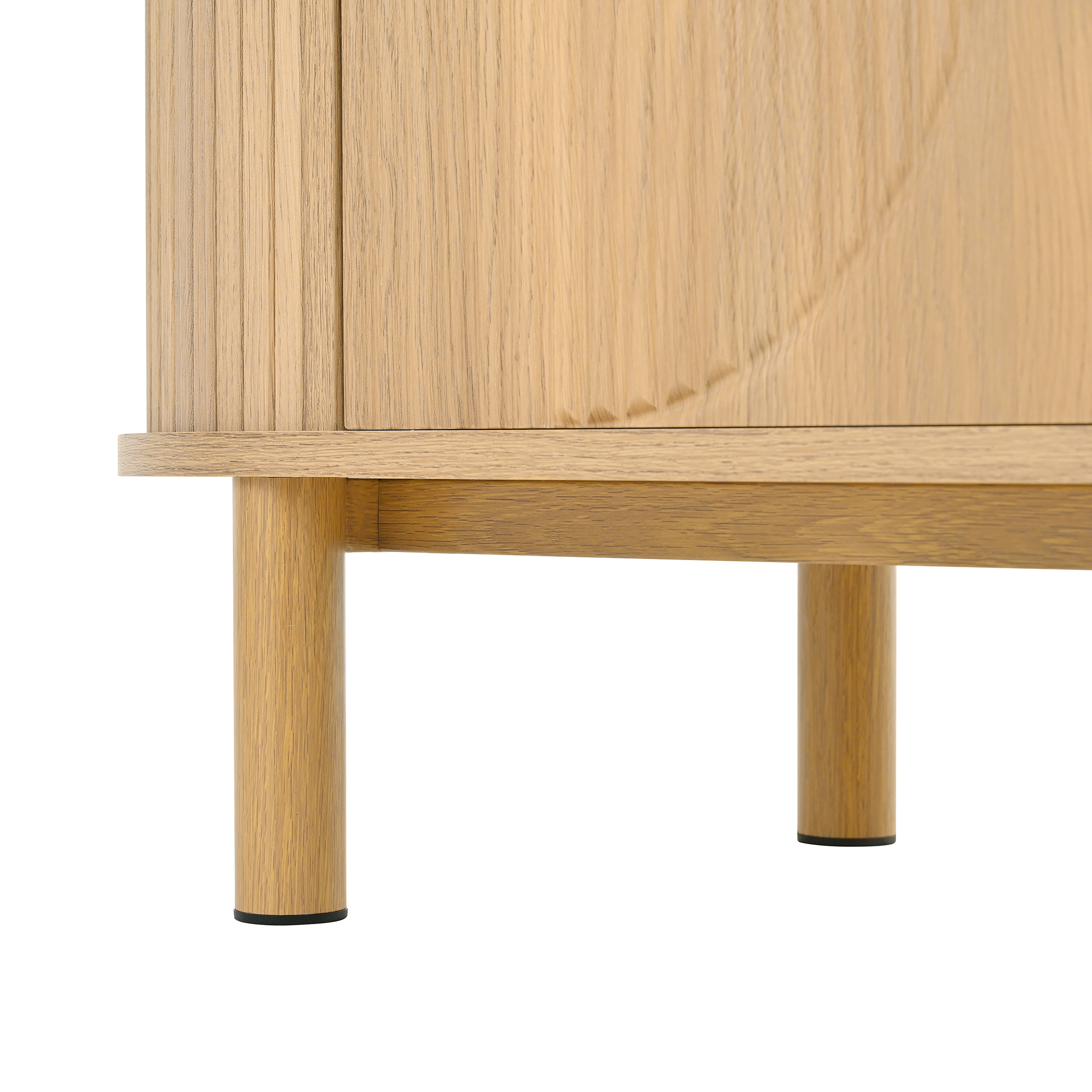 Pieds métal finition grain bois